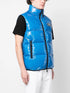 logo patch padded gilet